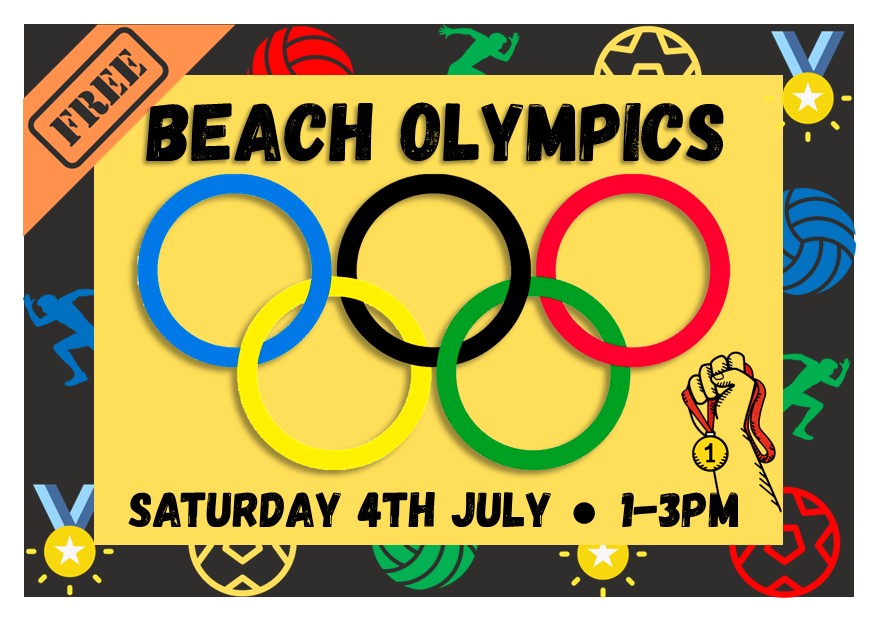 Beach Olympics(A6 postcard 202